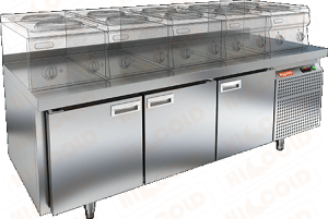 Стол с охлаждающим шкафом Hicold Gn111/Tn Lt
