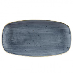 Купить блюдо прямоугольное chefs 35,5х18,9см, без борта, stonecast, цвет blueberry sbbsxo141 – цена от завода, доставка до двери | RuOborudovanie.ru