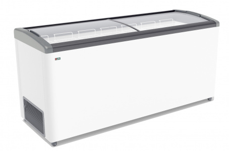 Ларь морозильный Frostor Gellar FG700 E гнутое стекло серый