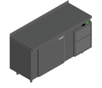 Стол с охлаждающим шкафом Шкафом для пивных кег Hicold Br-1/Snk W