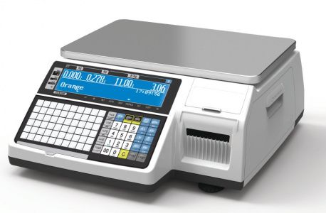 Весы торговые Cas CL3000-30B (TCP-IP) с печатью этикеток (120мм) без стойки
