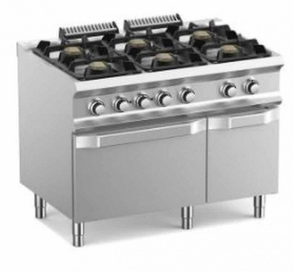 Плита газовая 6 конфорочная 700 серии Apach Chef Line SLRRG127OSIK