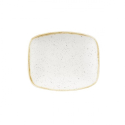 Купить блюдо прямоугольное chefs 15,4х12,6см, без борта, stonecast, цвет barley white swhsobl11 – цена от завода, доставка до двери | RuOborudovanie.ru