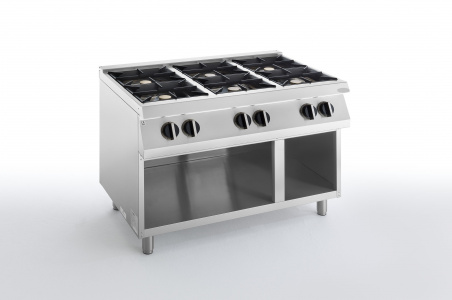 Плита газовая 6 конфорочная 700 серии Apach Chef Line Slrrg127Cs