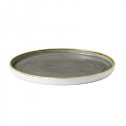 Купить тарелка мелкая d21см h2см, с прямым бортом, chefs plates, stonecast, цвет peppercorn grey spgswp211 – цена от завода, доставка до двери | RuOborudovanie.ru