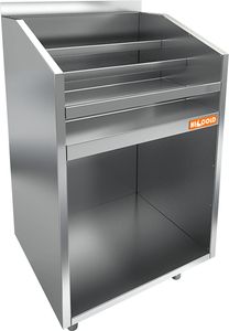 Лестница ликёрная HiCold НБмлЛВ-6/6Б с бортом 600х600х850мм