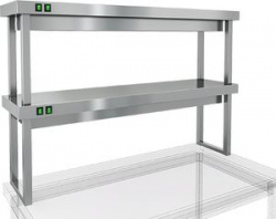 Купить полка тепловая hicold tp2-8/3 двухъярусная настольная (800х300х800мм) – цена от завода, доставка до двери | RuOborudovanie.ru