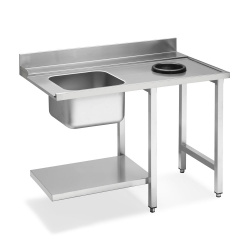 Стол для ПММ Smeg WT512 для купольных ПММ с мойкой и отверстием для слива соединение справа – купить в RuOborudovanie.ru с доставкой до двери Купить стол для пмм smeg wt512 для купольных пмм с мойкой и отверстием для слива соединение справа – цена от завода, доставка до двери | RuOborudovanie.ru