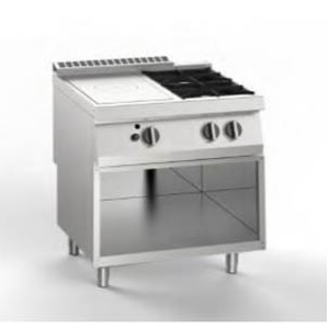 Плита со сплошной поверхностью газовая 700 серии Apach Chef Line Slrstg87R2Dxos
