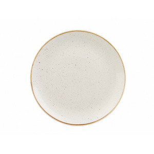 Тарелка мелкая 21,7СМ, без борта, Stonecast, цвет Barley White Swhsevp81