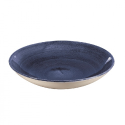 Купить тарелка глубокая 24,8см 1,13л, без борта, stonecast patina, цвет cobalt blue pablevb91 – цена от завода, доставка до двери | RuOborudovanie.ru