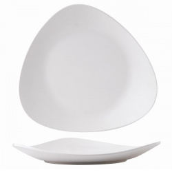 Купить тарелка треугольная мелкая 35х32,5см, меламин, lotus melamine, цвет white zplwlp41 – цена от завода, доставка до двери | RuOborudovanie.ru