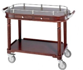 Тележка сервировочная Paderno 5889100 с 2 ящиками и полкой – купить в Москве по цене завода