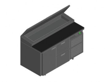 Стол для пиццы Hicold Pz1-12/Gn (1/3H) – купить в Москве по цене завода