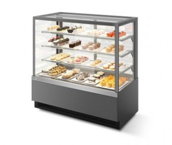 Витрина кондитерская Chilz Vete Kub Lux 130 серый матовый/шлифованная нержавейка – купить в Москве по цене завода