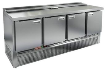 Стол для салатов Hicold SLE1-11SN (1/3) без крышки (+2+10), 2 двери, 1000х600х850мм, ниж.агрегат – купить в Москве по цене завода