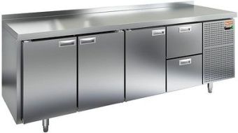 Стол охлаждаемый Hicold GN 1112/BT (-10-18), 3 двери, 2 ящ, 2280х700х850 – купить по цене завода