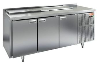 Стол для салатов Hicold SL2-111GN (1/6) (+2+10), 3 двери, 1835х700х850мм – купить по цене завода