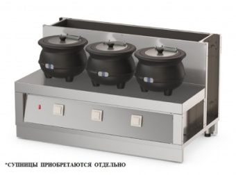 Мармит первых блюд Атеси Регата М1.3С-1370-02 арт.315524 для 3-х электросупниц – купить в Москве по цене завода