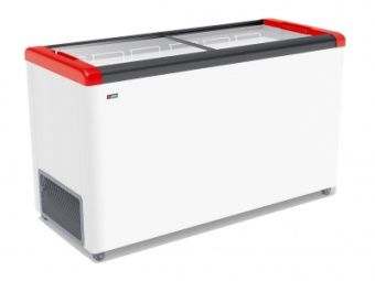 Ларь морозильный Frostor Gellar FG500C прямое стекло красный – купить по цене завода