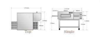 Печь конвейерная Kocateq EPCV30/76 электрическая с шириной конвейера 80см – купить по цене завода