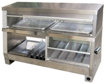Витрина тепловая Kocateq DH 150 EW FF с секцией для картофеля фри, 2-х ярусная, с подсв. – купить в Москве по цене завода