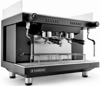 Кофемашина - автомат Sanremo ZOE Tall SED 2 высокие группы черная (бойлер 10 л) – купить в Москве по цене завода