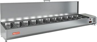Витрина Vrtu 2280 для стола Hicold Pz3 – купить в Москве по цене завода