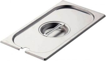 Крышка к гастроемкости Hurakan Gd-P 2/3 с отверстием для ложки – купить в Москве по цене завода