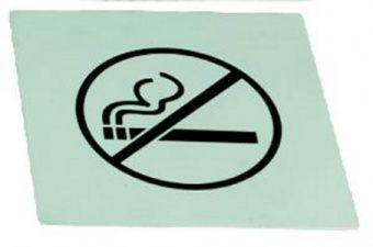 Табличка "No Smoking" S555 – купить в Москве по цене завода