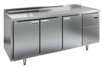 Стол для салатов Hicold SL1-111GN (1/3) (+2+10), 3 двери, 1835х700х850мм – купить по цене завода