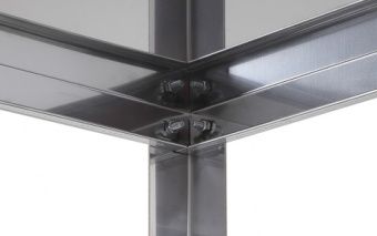Стеллаж кухонный Luxstahl СР-1800х1200х300/4 нерж – купить в Москве по цене завода