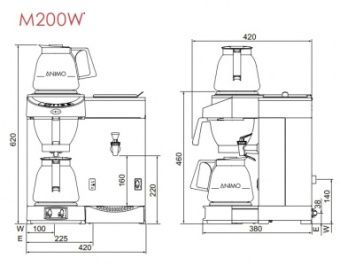 Кофеварка Animo M200W – купить в Москве по цене завода