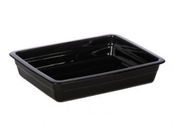 Гастроемкость керамическая Corone GN 1/2 326х265х60 мм черная [LQ-QK15029-K] – купить в Москве по цене завода