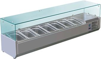 Витрина холодильная для ингредиентов 7хGN1/4 -150 мм Koreco VRX 1500 335 WN – купить в Москве по цене завода