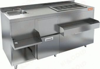Барная станция Hicold НБМКС-15/5БПК с бортом – купить в Москве по цене завода