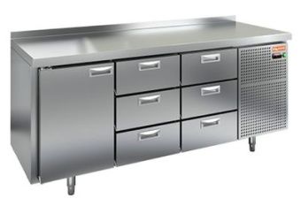 Стол охлаждаемый Hicold GN 133/BT (-10-18), 1 дверь, 6 ящиков, 1835х700х850 – купить по цене завода