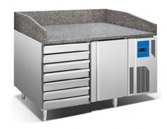Стол для пиццы Koreco SPZ 1610 WN (+0/+12) гранит.столеш 390л, 1дв, 7ящ, 1500х800х985мм – купить в Москве по цене завода
