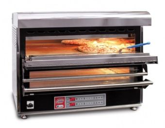 Печь для пиццы Eurochef PizzaChef FP2 подовая электрическая 2-камерная с подом 31х75см – купить по цене завода