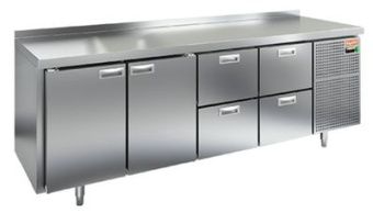 Стол охлаждаемый Hicold GN 1122/TN (-2+10), 2 двери, 4 ящ, 2280х700х850 – купить по цене завода