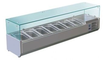 Витрина холодильная для ингредиентов 7хGN1/3 -150 мм Koreco VRX1600380(395II) – купить в Москве по цене завода