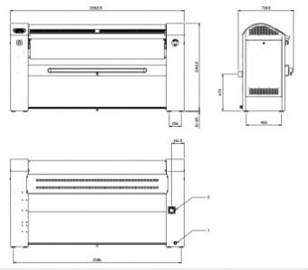 Гладильный каток Imesa FI 1750/33 – купить в Москве по цене завода