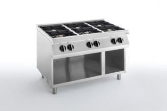 Плита газовая 6 конфорочная 700 серии Apach Chef Line Slrrg127Cs – купить в Москве по цене завода