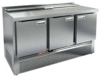 Стол для салатов Hicold SLE2-111GN (1/6) (+2+10), 3 двери, 1485х700х850мм, ниж.распол.агрегата – купить в Москве по цене завода