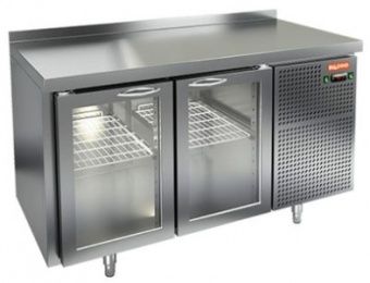 Стол охлаждаемый Hicold SNG 11 HT (+2+10), 2 стеклянные двери, 1390х600х850мм – купить в Москве по цене завода