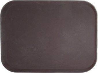 Поднос прорезиненный прямоугольный 460х360х30 мм коричневый [1418CT Brown] – купить в Москве по цене завода