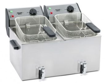 Фритюрница Roller Grill FD 80 DR (2х8л) электр. 7,2кВт с 2кранами для слива масла – купить в Москве по цене завода