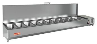 Витрина Vrtu 2360 для стола Hicold Pz4 – купить в Москве по цене завода