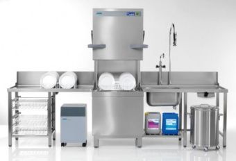 Машина для мойки котлов Winterhalter Uf-L с 3 дозаторами, падающей дверцей на колесах новотель – купить в Москве по цене завода