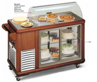 Тележка серв.охл. tecfrigo carrellino 250 темн.орех – купить в Москве по цене завода